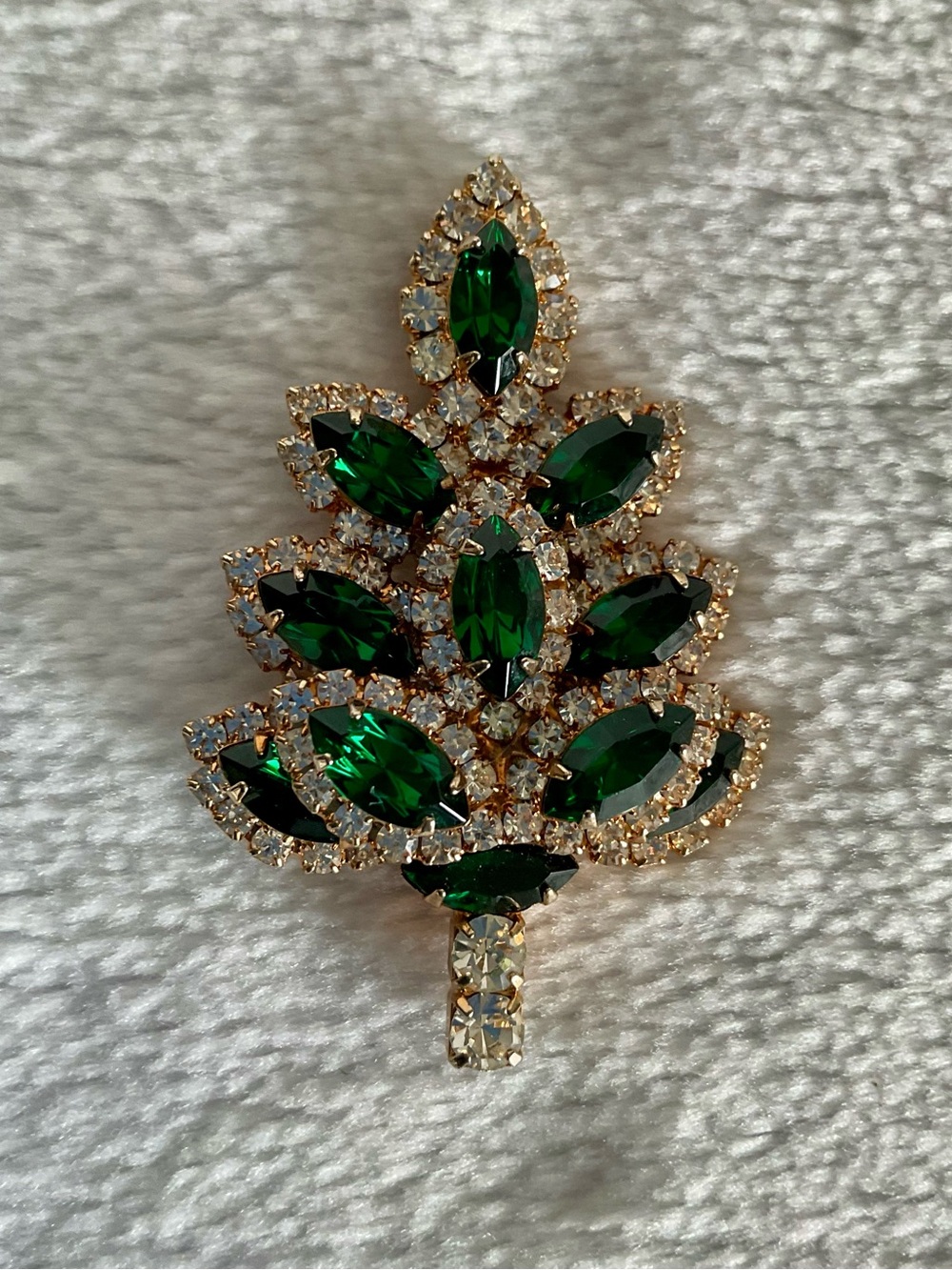 Vintage EISENBERG ICE Green Tree Brooch